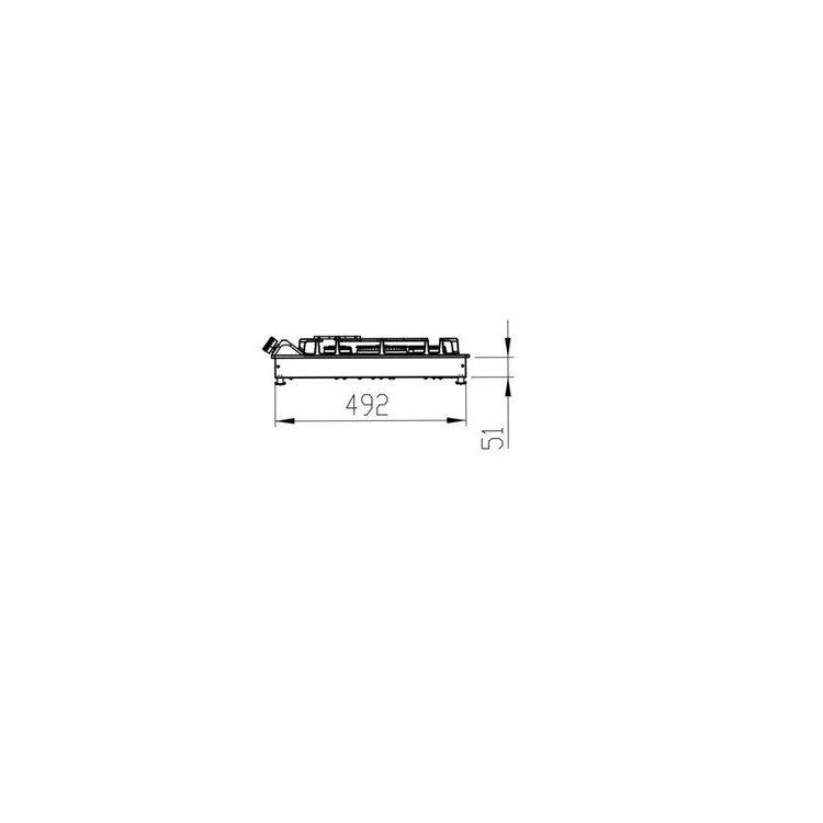 اجاق گاز پنج شعله استیل کن مدل ISD505R